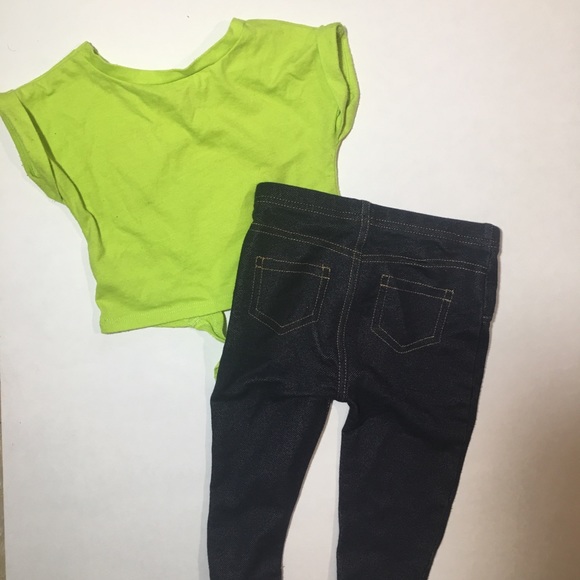 3/25$ Piper Lime Pink Heart Tank Legging Bundle 12 - Picture 4 of 5